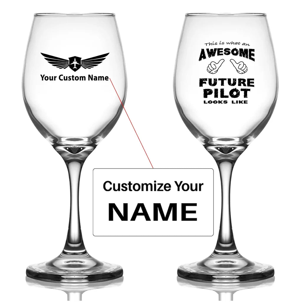 Customisable Future Pilot Wine Glass