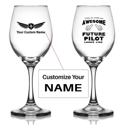 Customisable Future Pilot Wine Glass