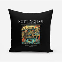 Thumbnail for NOTTINGHAM - Poster - Pillow - Black