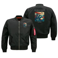 Thumbnail for VINTAGE G4337 - The Mirage Chaser - Bomber Jacket design on black