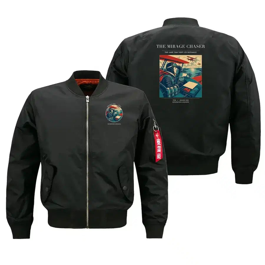 VINTAGE G4337 - The Mirage Chaser - Bomber Jacket design on black