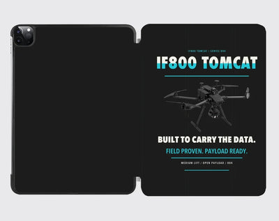 Inspired Flight IF800 Tomcat design on black ipad tablet case