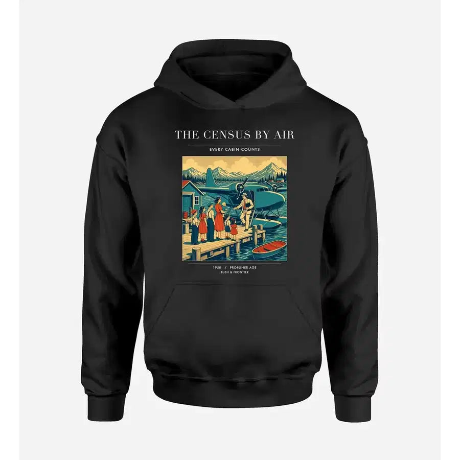 VINTAGE G4416 - The Census By Air - Premium Hoodie design on black premium