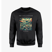 Thumbnail for VINTAGE G4077 - The Canal Stopover - Designed Sweatshirts design on black
