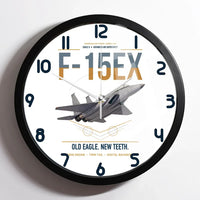 Thumbnail for F-15EX Eagle II design on white framed wall clock