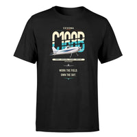 Thumbnail for Cessna A188B AgTruck design on black t-shirt, single-side print