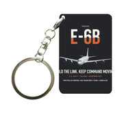 Thumbnail for E-6B Mercury design on black designed key chain, double-side print