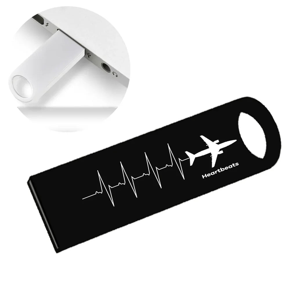 Aviation Heartbeats aviation design on durable waterproof casing waterproof USB device.