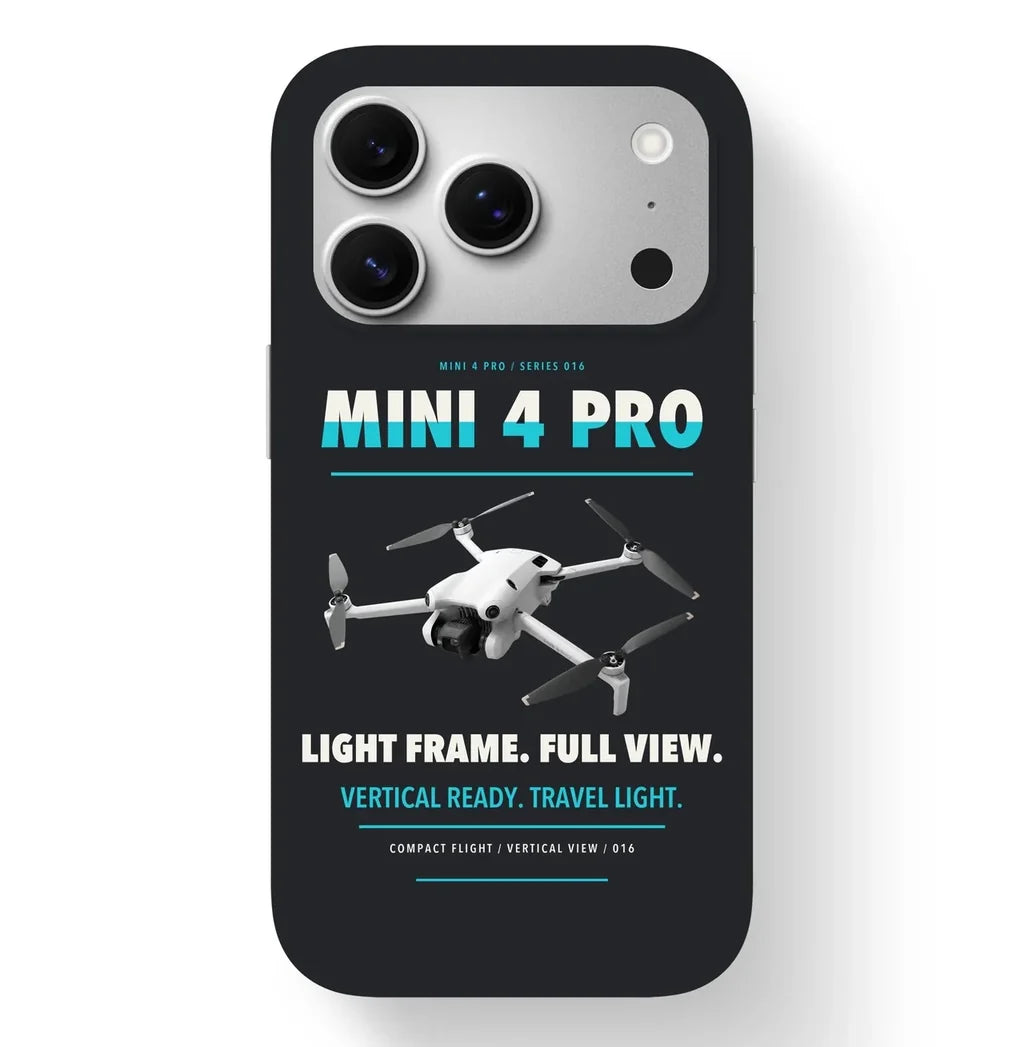 DJI Mini 4 Pro Case design on black iphone case