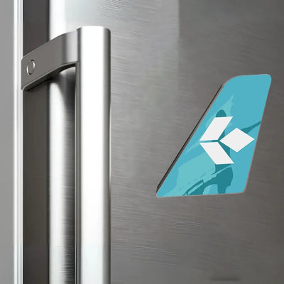 Air Dolomiti Airlines aviation design tail magnet in 3D metal with magnetic back.