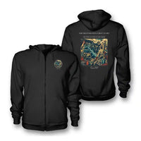 Thumbnail for VINTAGE G4455 - The Restoration First Start - Premium Zipped Hoodie design on black