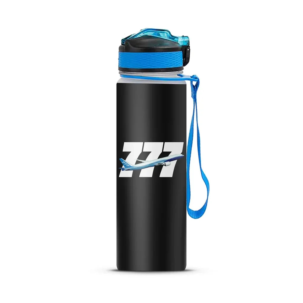 Super Boeing 777 Sports aviation design on sport kettle, insulated bottle with sport spout.
