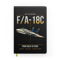 Thumbnail for F-A-18C Hornet design on black notebook