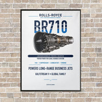 Thumbnail for BR710 vertical canvas print - framed - white background