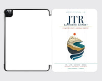 Thumbnail for Santorini Airport (JTR) design on white ipad tablet case