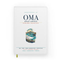 Thumbnail for Omaha Eppley Airfield (OMA) design on white notebook