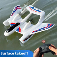 Thumbnail for Side view of Amphibious Waterproof Gyro Stabilized EPP Foam Fixed-Wing Glider Aircraft Remote Control Plane aviation RC model.