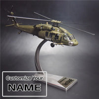 Thumbnail for 1/72 Sikorsky UH-60 Black Hawk aviation themed helicopter model in die-cast metal.