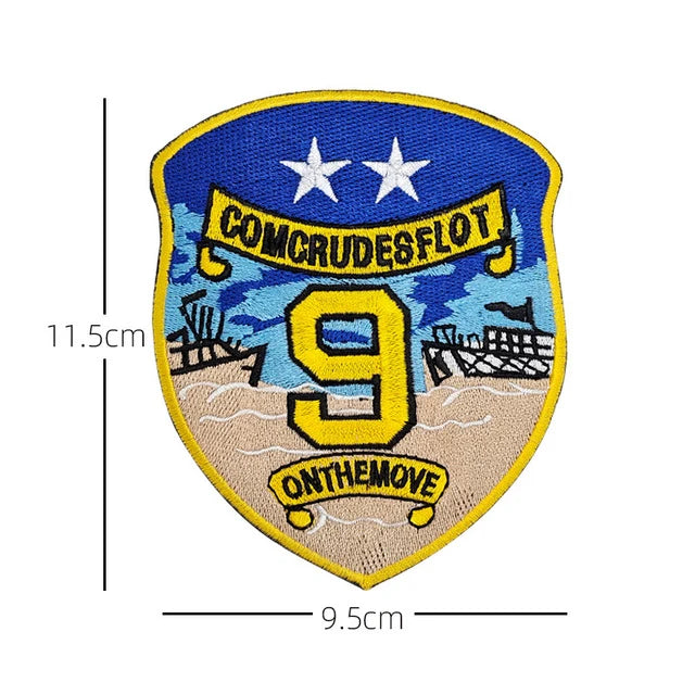 Fighter Pilot (9) aviation design patch in embroidered fabric.