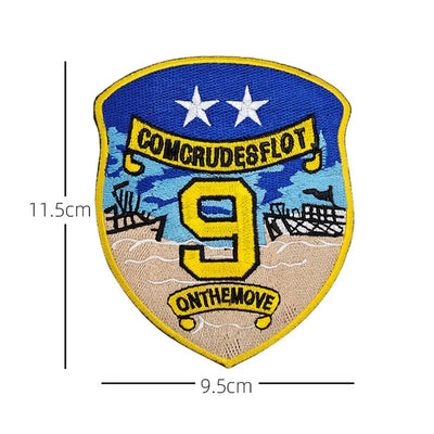Fighter Pilot (9) aviation design patch in embroidered fabric.