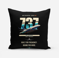 Thumbnail for Boeing 737-800 NG design on black pillow