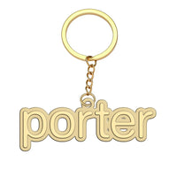 Thumbnail for Porter Airlines aviation hollow key chain in polished alloy.