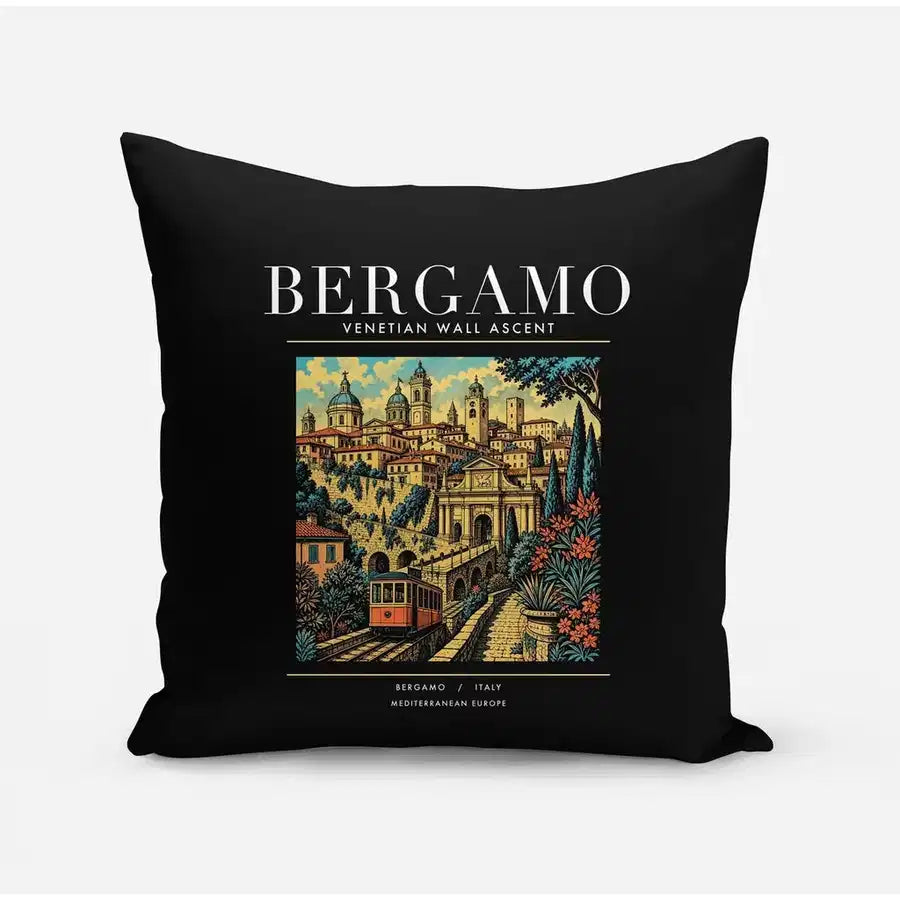 BERGAMO - Poster - Pillow - Black