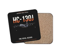Thumbnail for HC-130J COMBAT KING II design on black 1 piece coaster