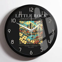 Thumbnail for LITTLE ROCK - Poster - Wall Clock Framed - Black