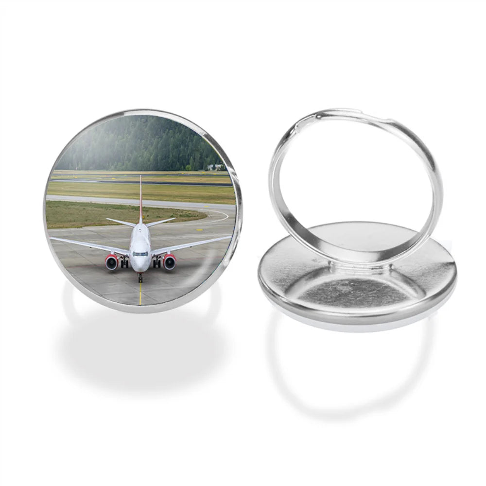 Face to Face with Boeing 737 aviation ring in stainless steel.