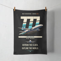 Thumbnail for Boeing 777-200LR design on black towel