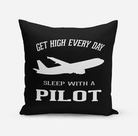 Thumbnail for Get High Every Day Sleep With A aviation design on soft polyester filling pillow.