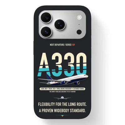 Airbus A330-200 Case design on black iphone case