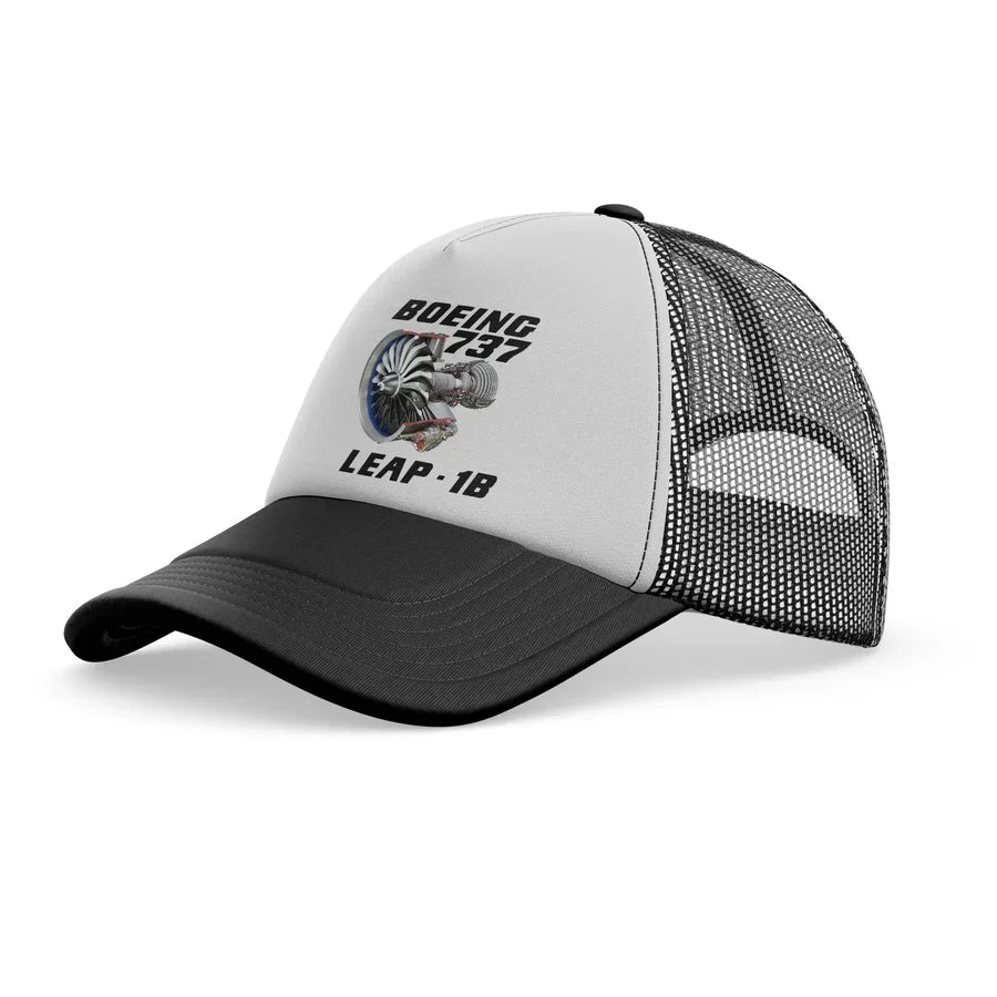 Boeing 737 & Leap 1B trucker cap - black