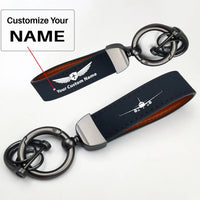Thumbnail for Side view of Airbus A320 Silhouette aviation horseshoe-buckle key chain in polished metal alloy, polished finish.