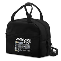 Thumbnail for Boeing 757 & Rolls Royce Engine (RB211) aviation print lunch bag, insulated polyester.