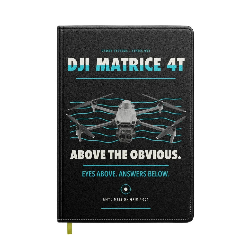 DJI Matrice 4T design on black notebook