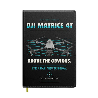 DJI Matrice 4T design on black notebook