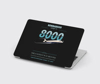 Thumbnail for Bombardier Global 8000 design on black MacBook case