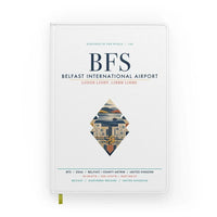 Thumbnail for Belfast International Airport (BFS) design on white notebook