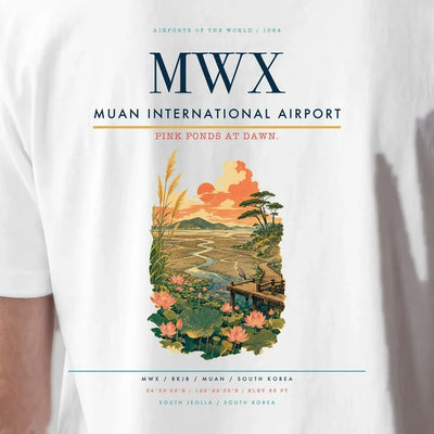 Muan International Airport (MWX) double-side t-shirt design close-up cover