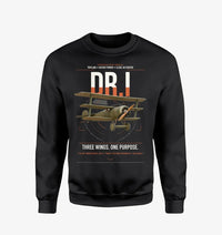 Thumbnail for Fokker Dr.I design on black sweatshirt