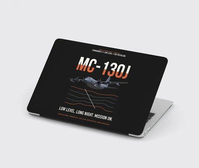 MC-130J COMMANDO II design on black MacBook case