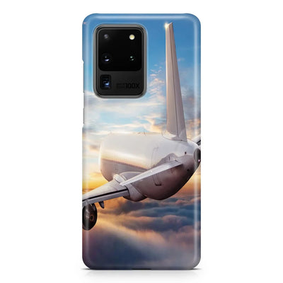 Airliner Jet Cruising over Clouds Samsung Case