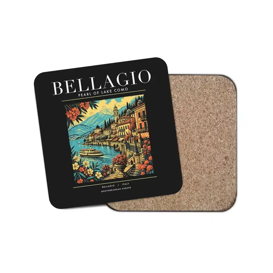 BELLAGIO - Poster - Coaster - Black