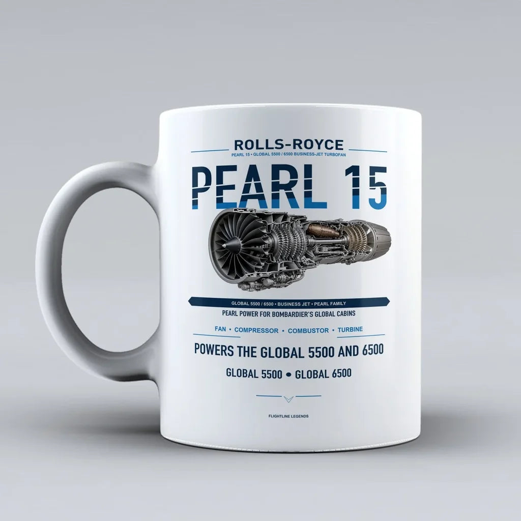 15 Mug design on white pearl