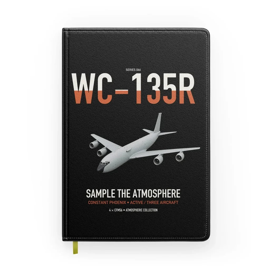 WC-135R Constant Phoenix design on black notebook
