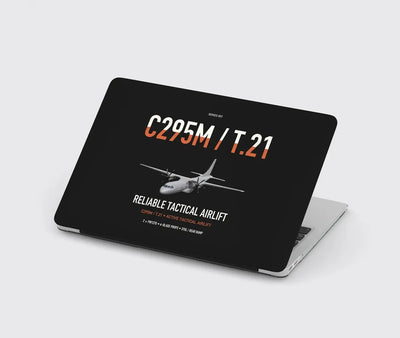 Airbus C295M T.21 design on black MacBook case