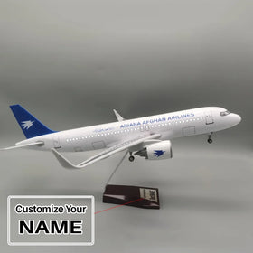 Ariana Afghan Airlines Airbus A320neo Airplane Model (47CM)