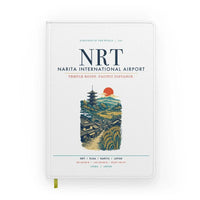 Thumbnail for Tokyo Narita International Airport (NRT) design on white notebook